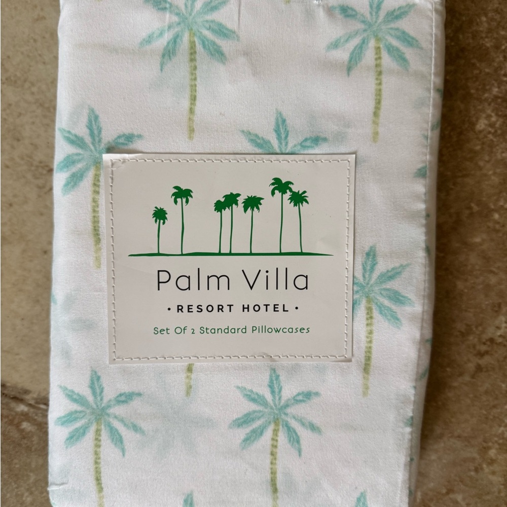Palm Villa ~Palm Tree~ Standard-Size Pillowcase Set